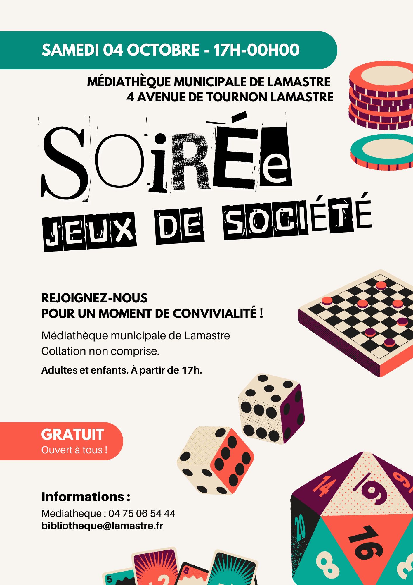 Affiche Soirée Jeux Lamastre 4oct25